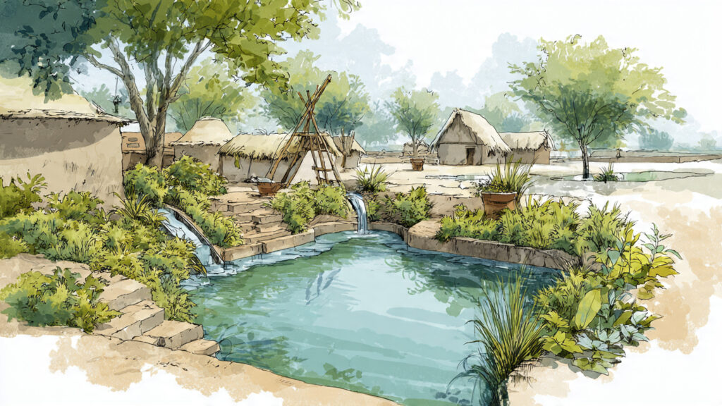Water Conservation Practices in Bio Villages