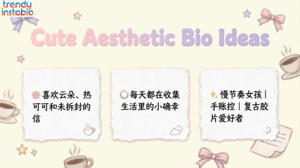 Cute Aesthetic Bio Ideas