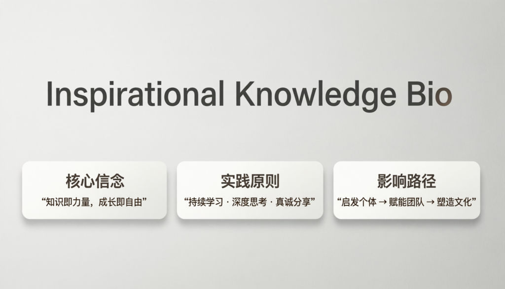 Inspirational Knowledge Bio