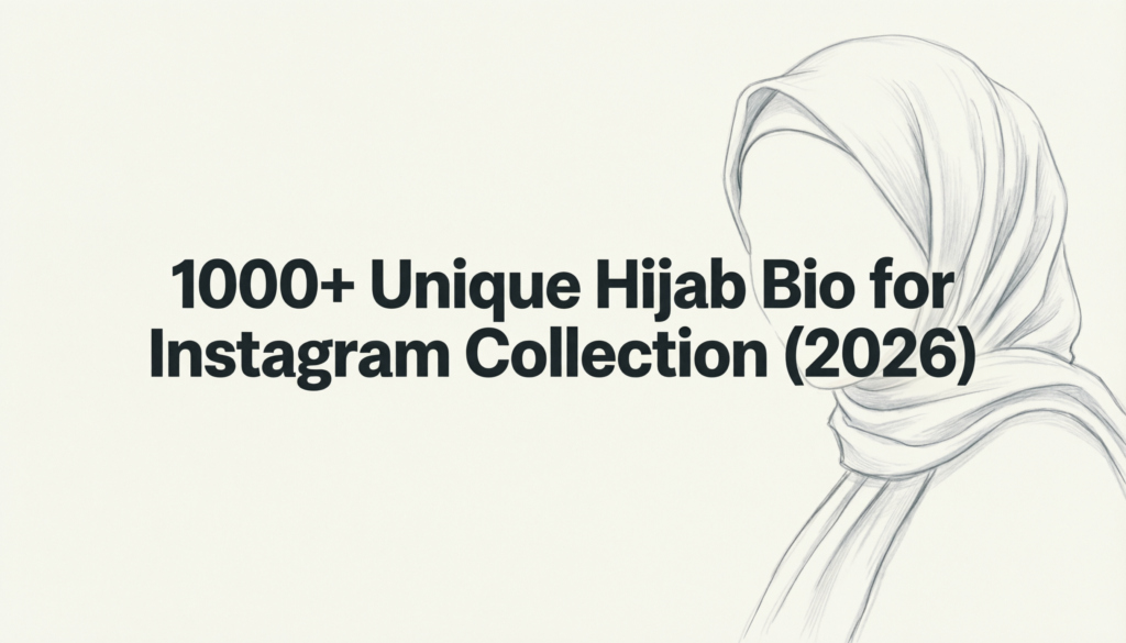 Hijab Bio for Instagram