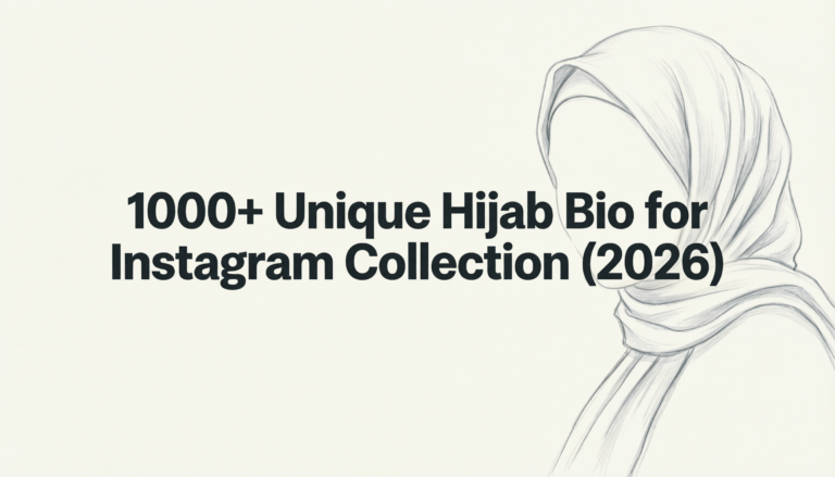 Hijab Bio for Instagram
