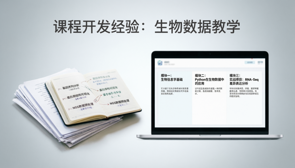 Curriculum Development Experience for Teaching Bio Data