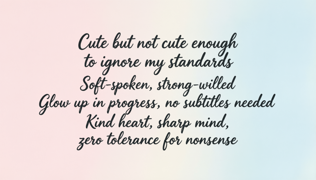 Cute Good Lines for Bio for Girls