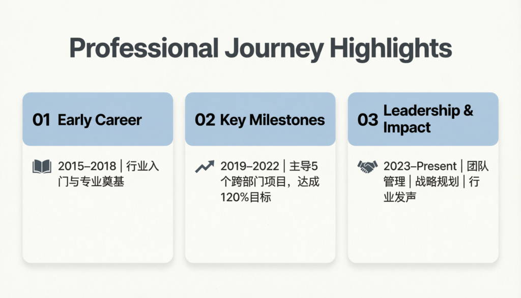 Professional Journey Highlights