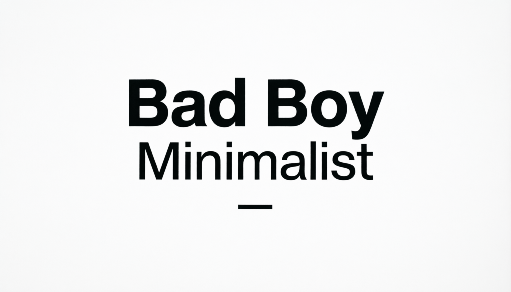 Minimalist Bad Boy Instagram Bio