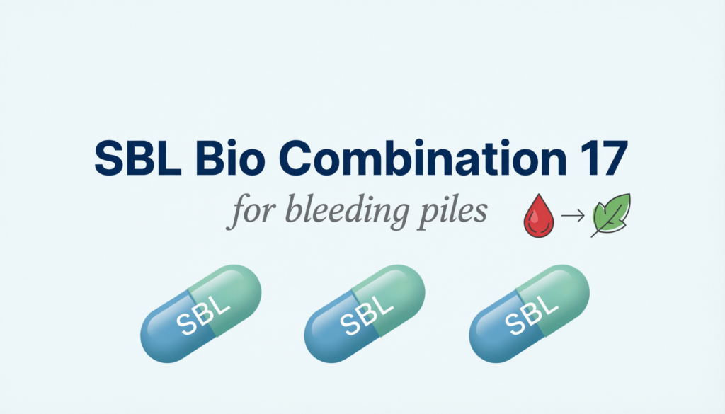 SBL Bio Combination 17 – bleeding piles में सहायक