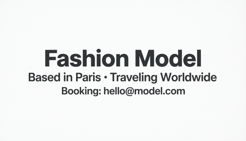 Fashion Model Instagram Bio Ideas