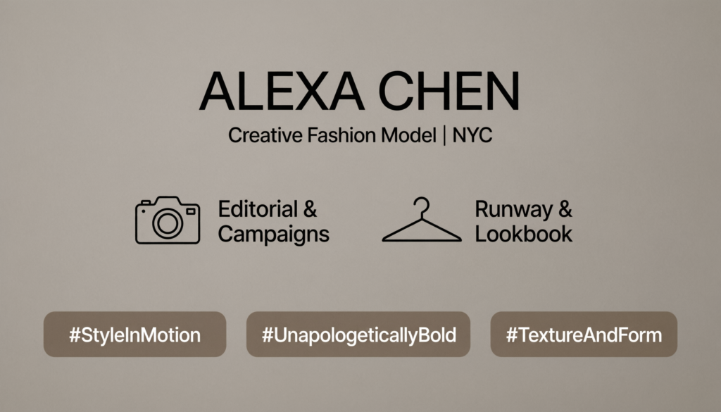 Creative Fashion Model Instagram Bio