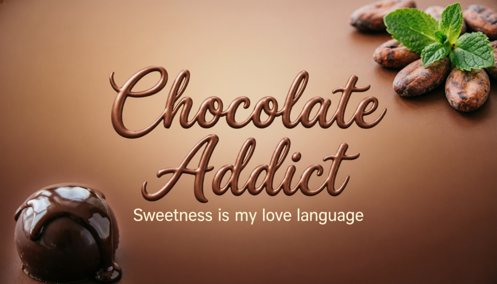 Chocolate Addict Instagram Bio