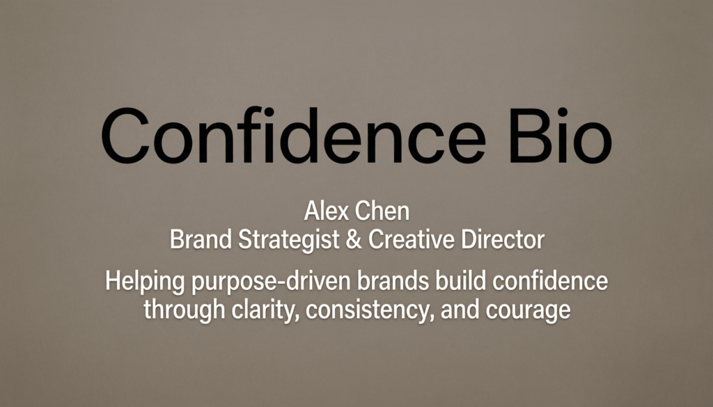 Confidence Bio for Instagram