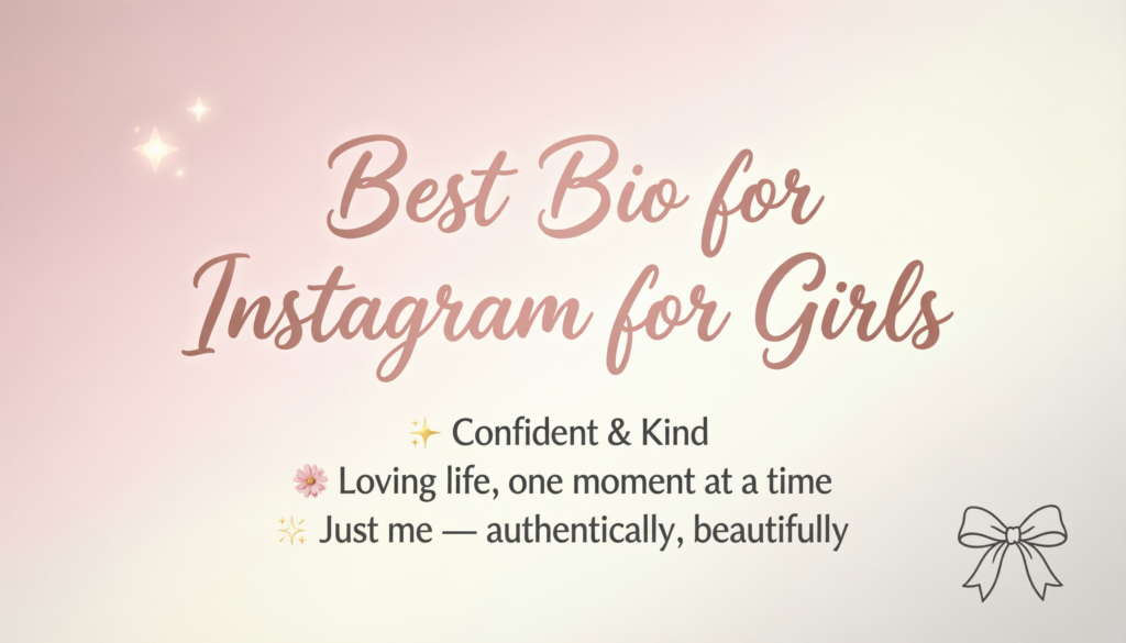 Best Bio for Instagram for Girls Love